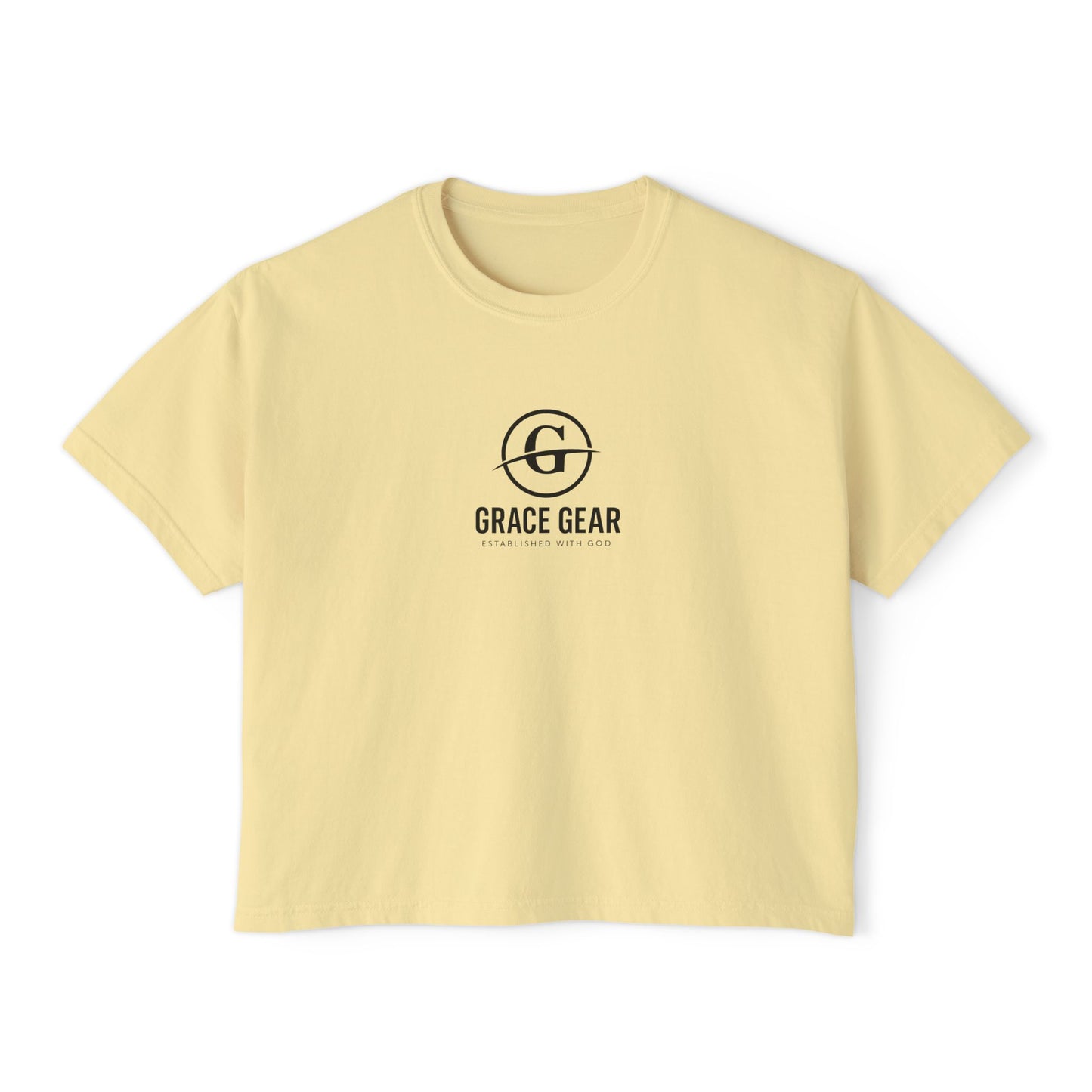 GraceGear Women Oversize Cropped Proverbs 31:30 T-Shirt
