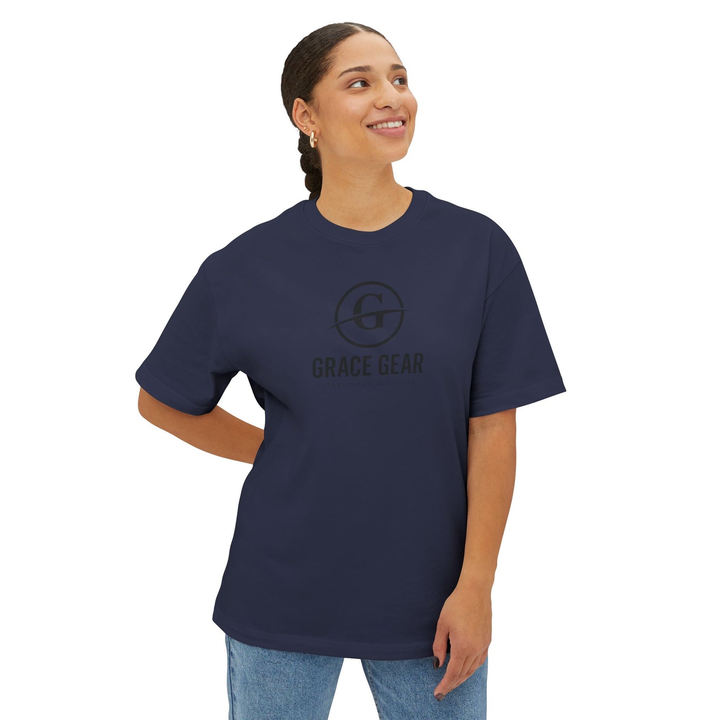 Grace Gear Oversized T-Shirt (Black Print)
