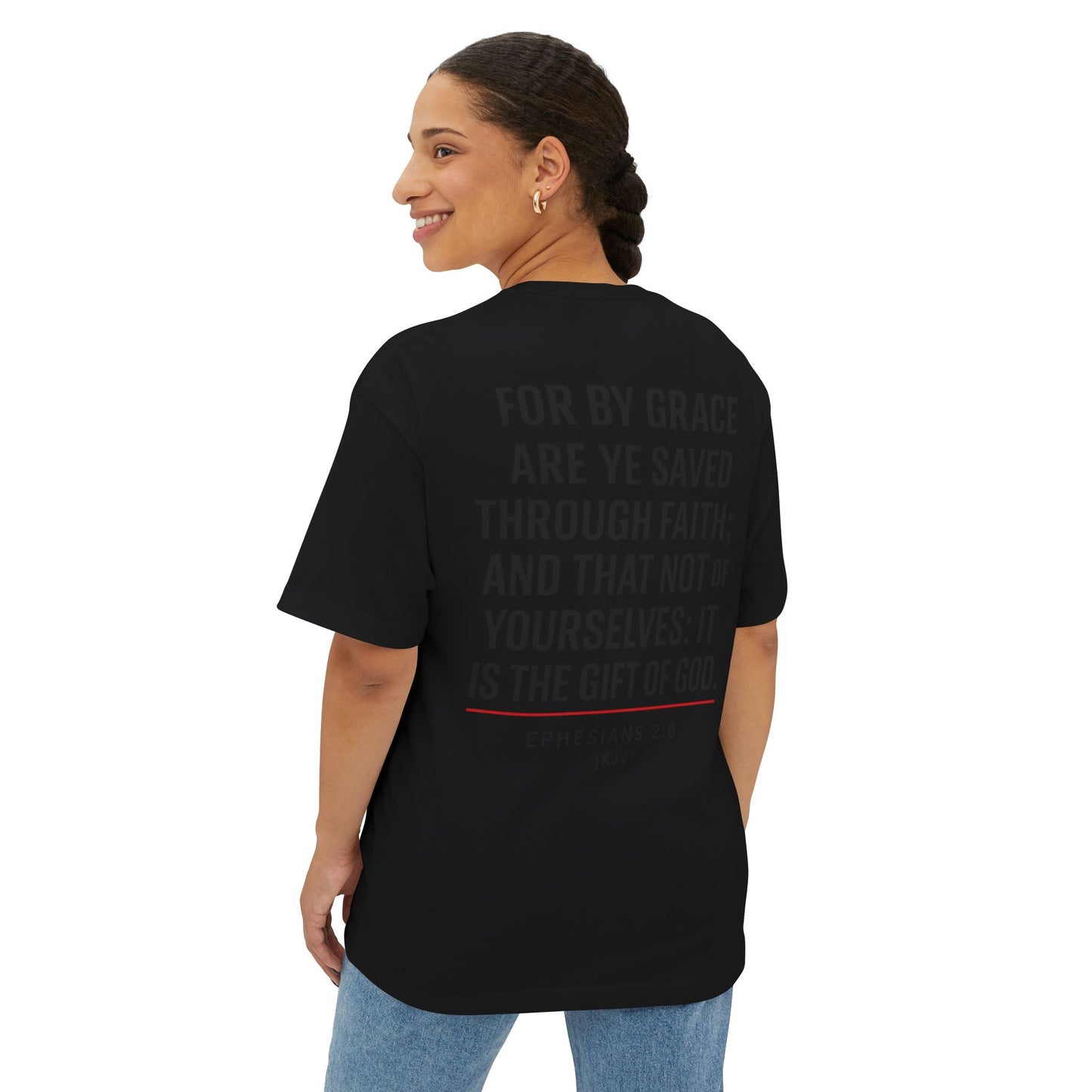 Grace Gear Oversized T-Shirt (Black Print)
