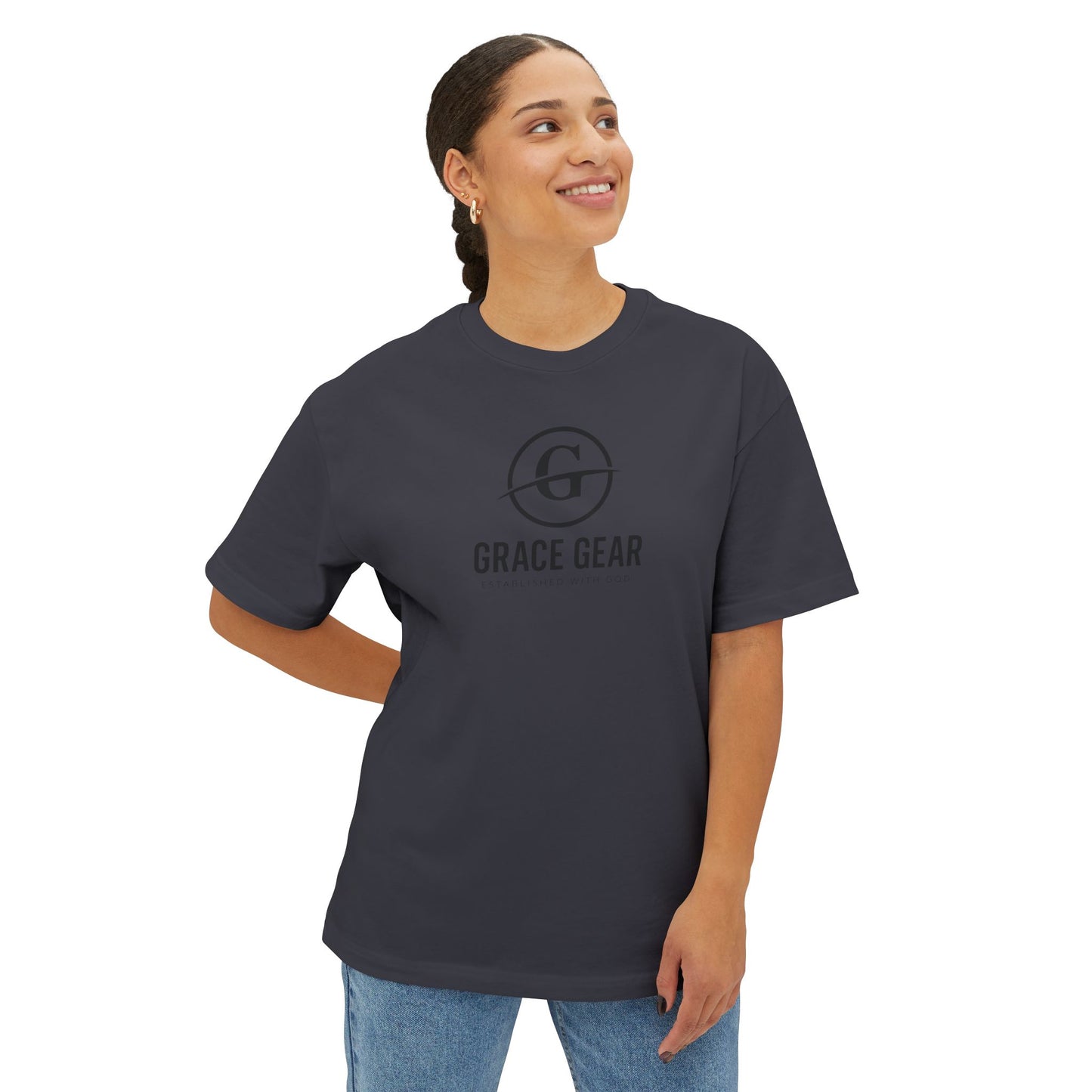 Grace Gear Oversized T-Shirt (Black Print)