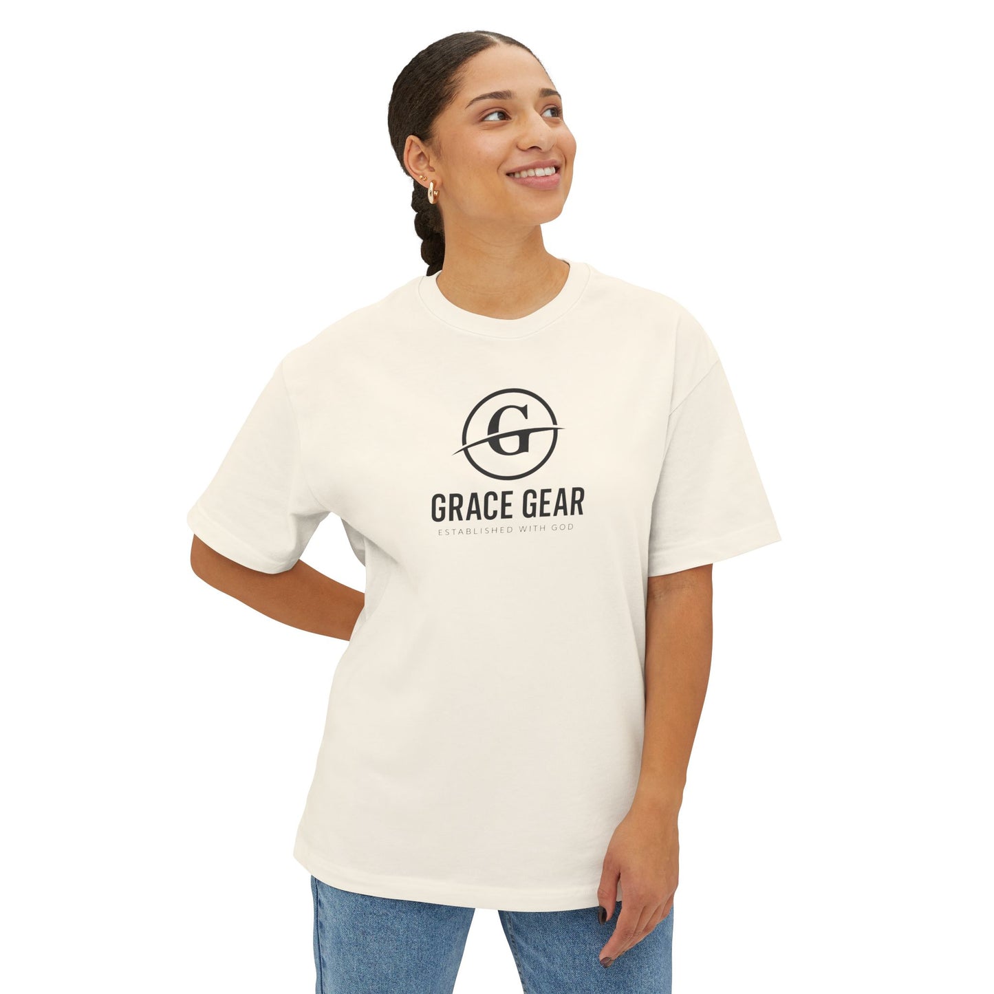 Grace Gear Oversized T-Shirt (Black Print)