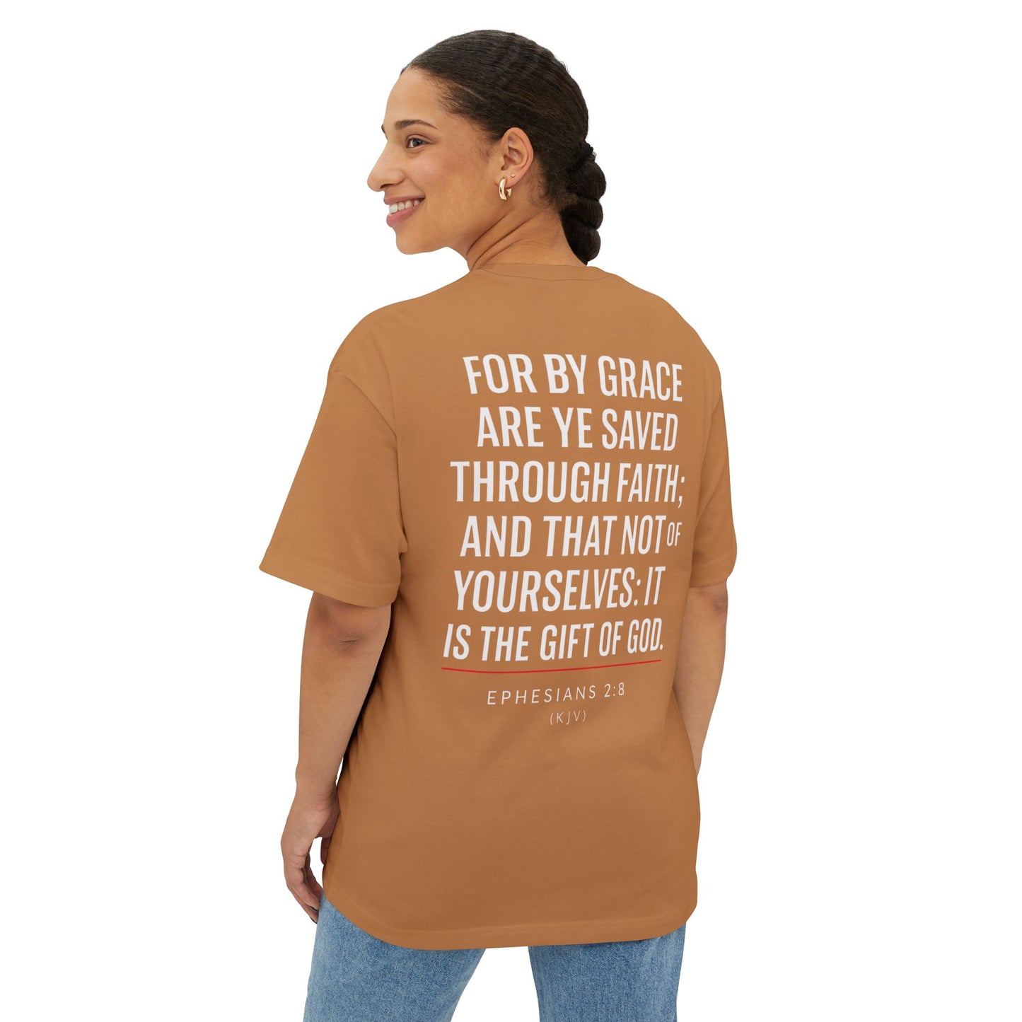 Grace Gear Oversized T-Shirt (White Print)