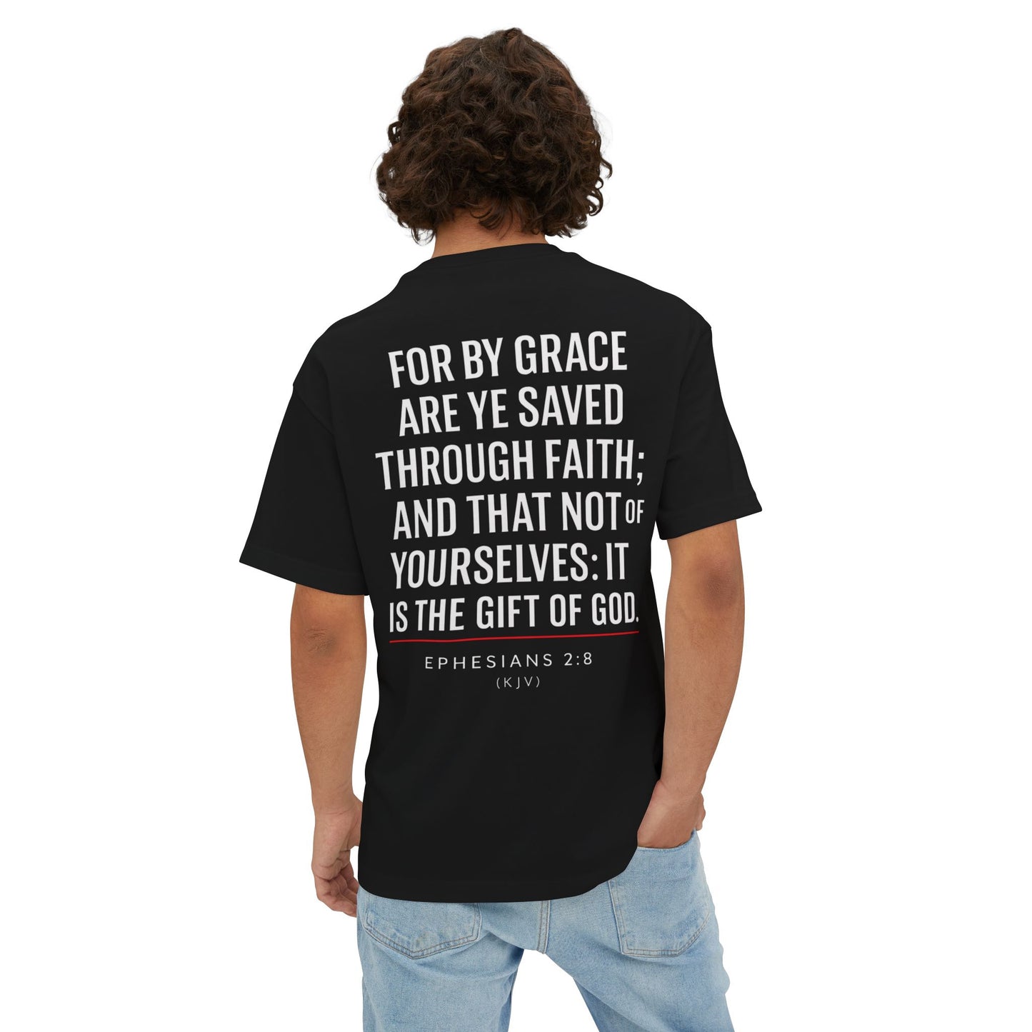 Grace Gear Oversized T-Shirt (White Print)