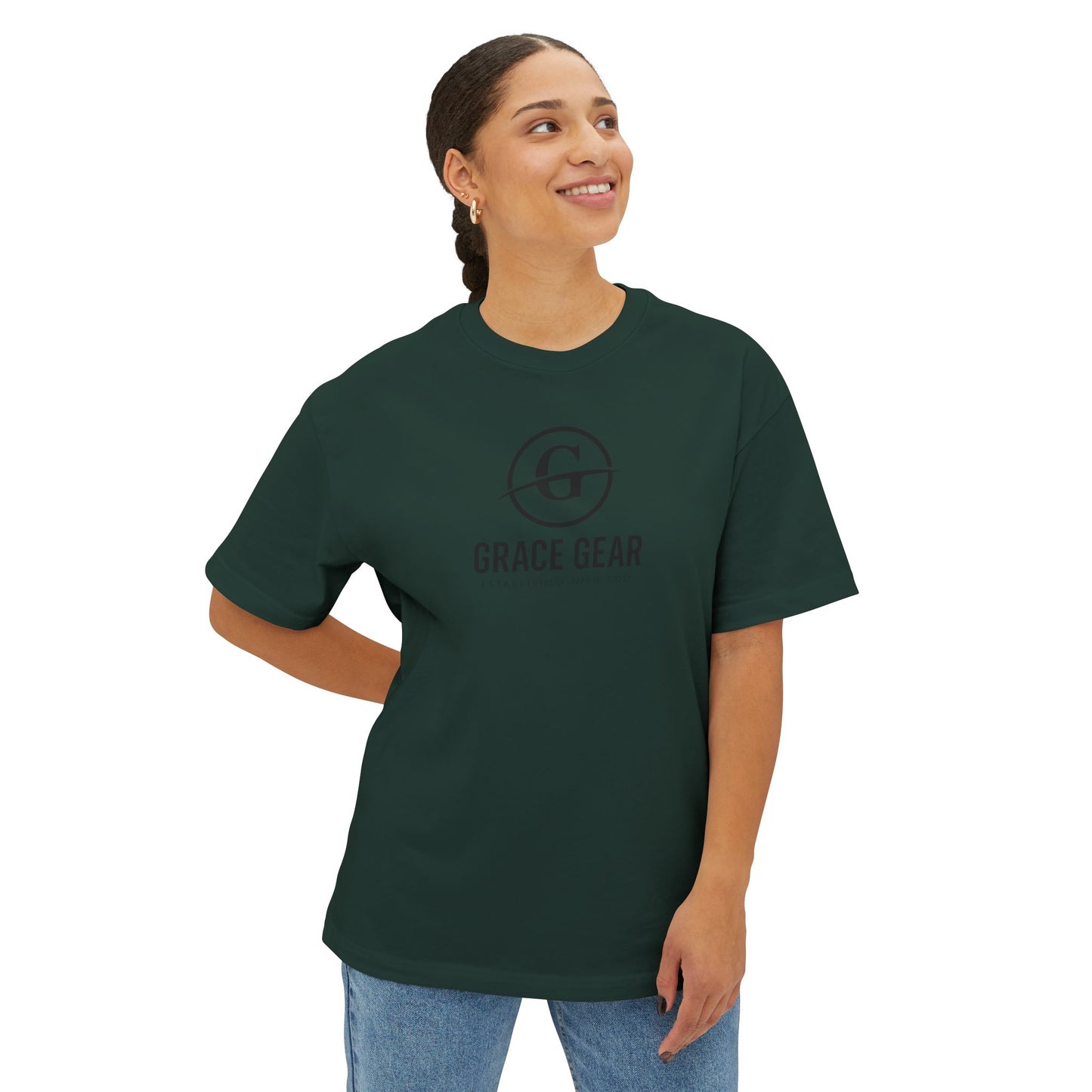 Grace Gear Oversized T-Shirt (Black Print)