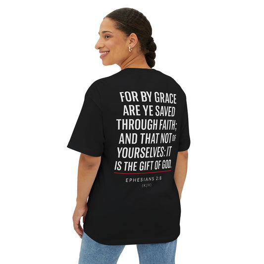 Grace Gear Oversized T-Shirt (White Print)
