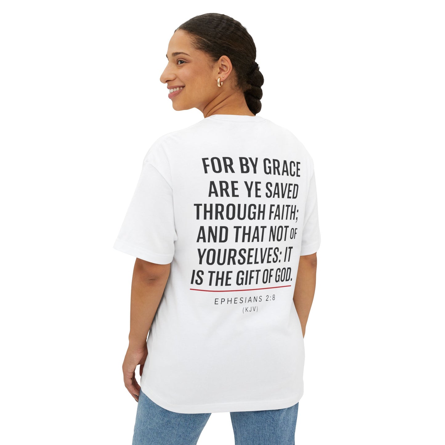 Grace Gear Oversized T-Shirt (Black Print)