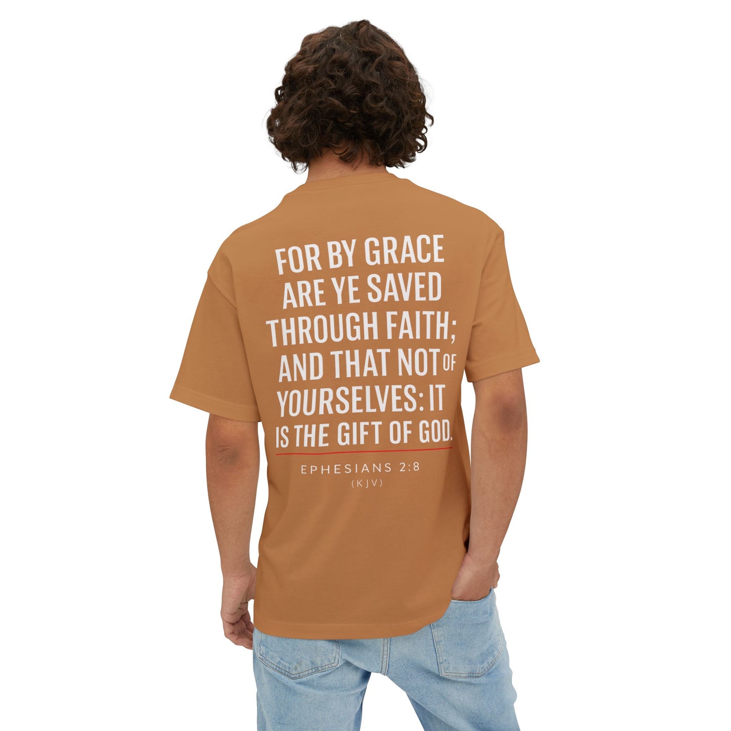 Grace Gear Oversized T-Shirt (White Print)