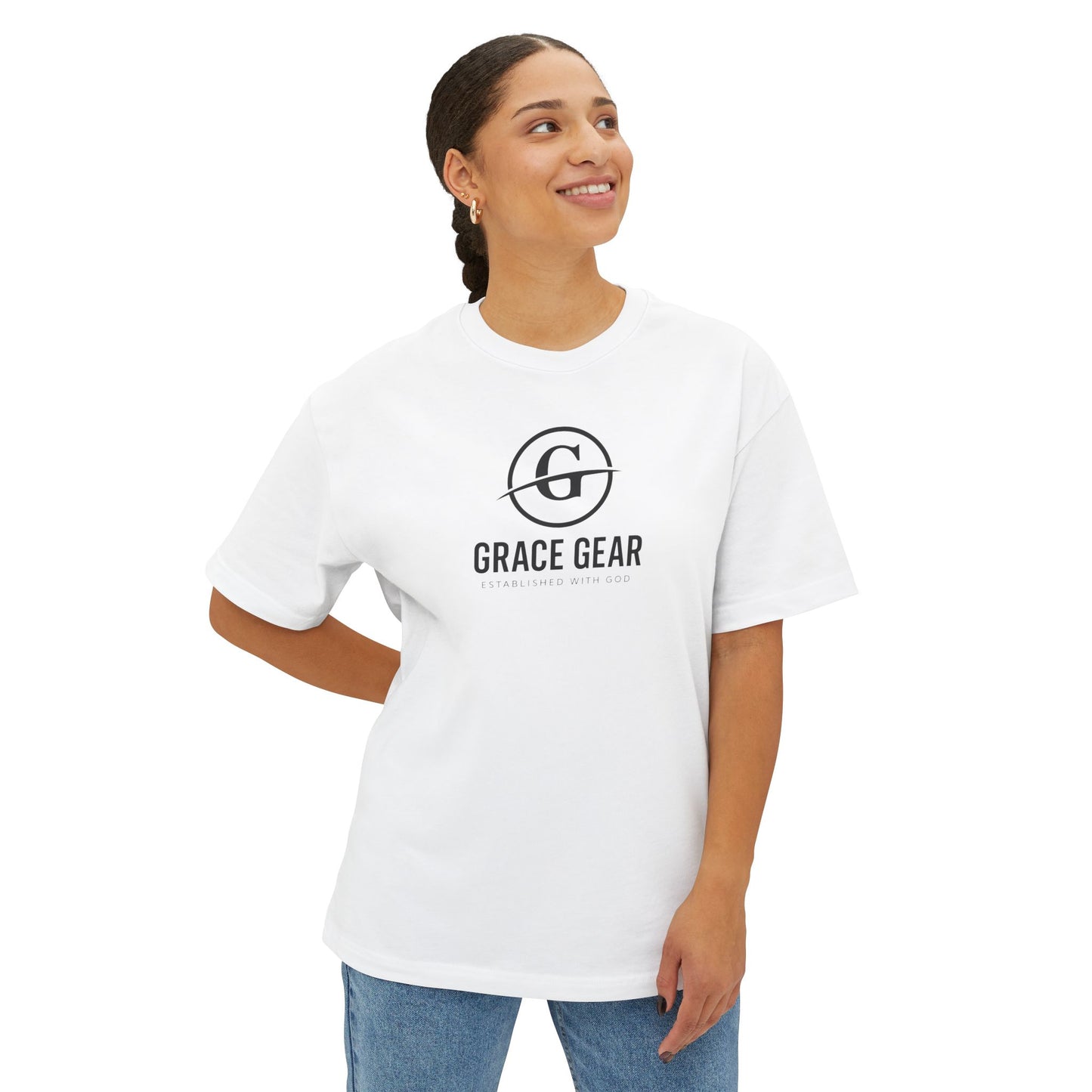 Grace Gear Oversized T-Shirt (Black Print)
