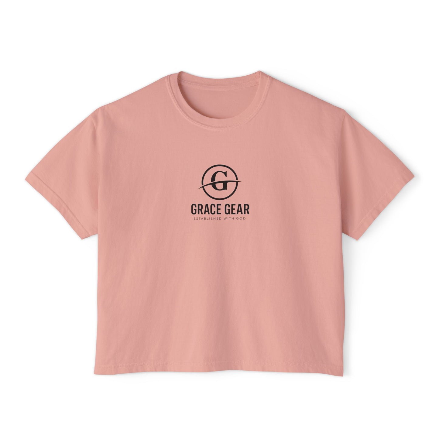 GraceGear Women Oversize Cropped Proverbs 31:30 T-Shirt