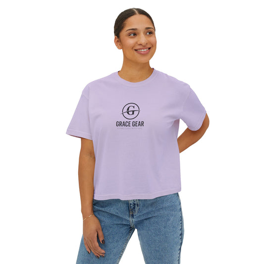 GraceGear Women Oversize Cropped Proverbs 31:30 T-Shirt