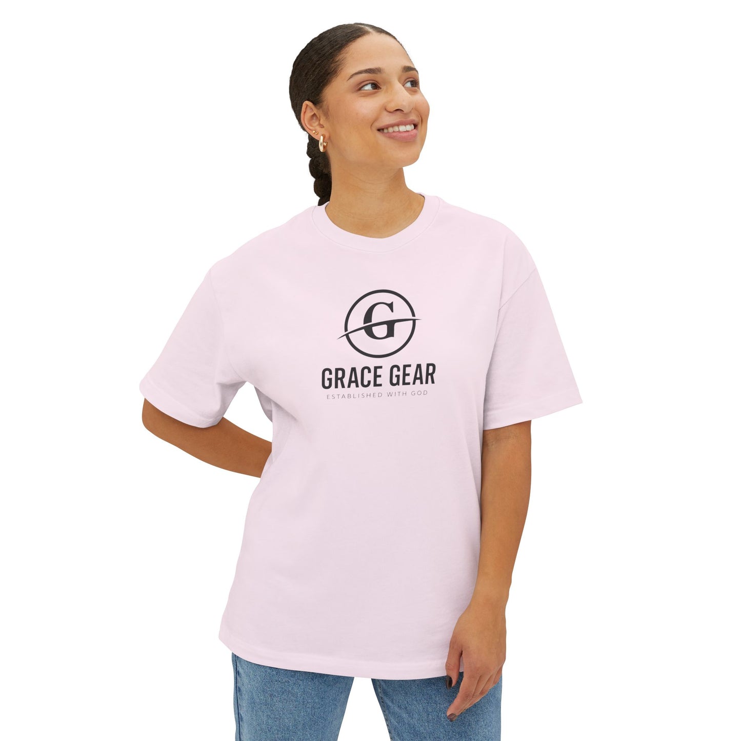 Grace Gear Oversized T-Shirt (Black Print)